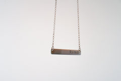 Nameplate Bar Necklace