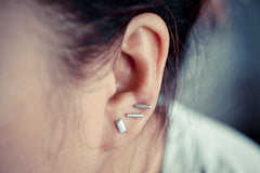 Wire Bar Earring Studs