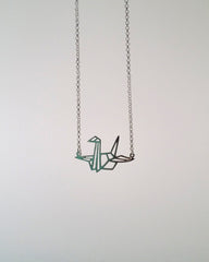 Paper Crane Necklace