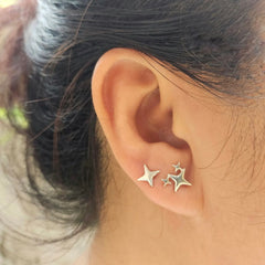 Sparking Stars Earring Studs