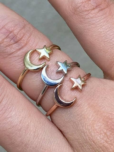 Star Moon Ring