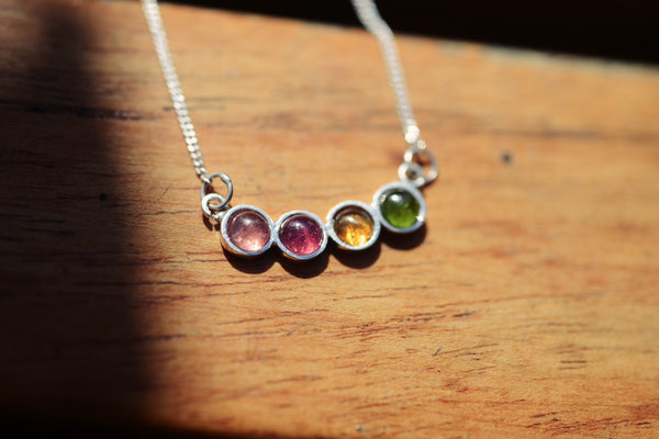 Multi-Color Tourmaline Necklace