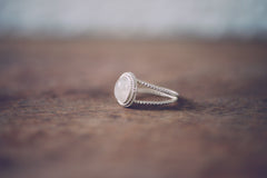 Moonstone Double Band Ring