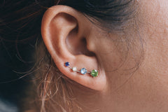 Personalized Birthstone Ear Climbers