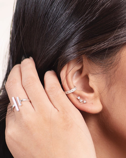 Trio Diamond Earring Stud