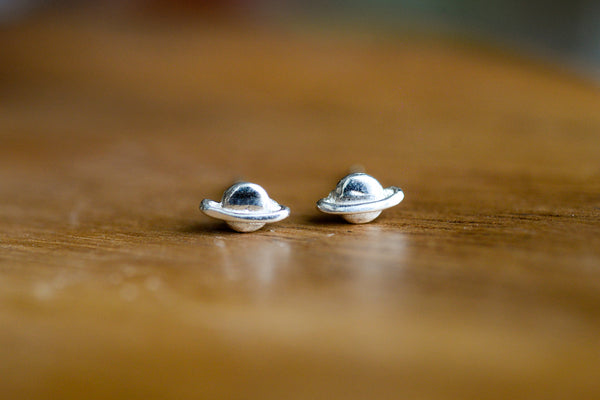 Saturn Planet Earring Studs