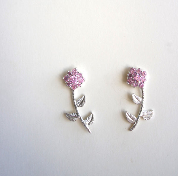 Pink Rose Ear Climbers - Laban Leni