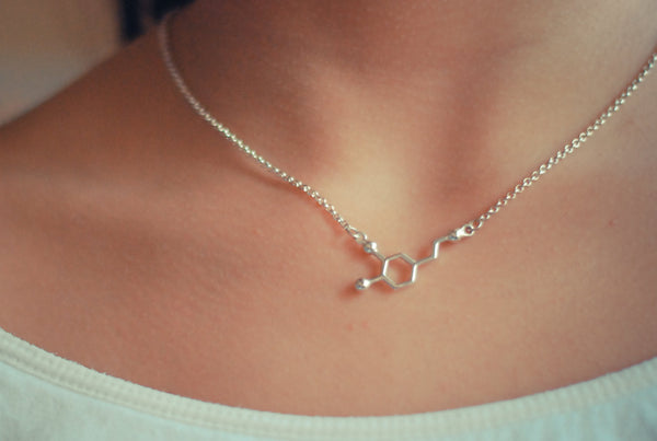 Dopamine Molecule Necklace