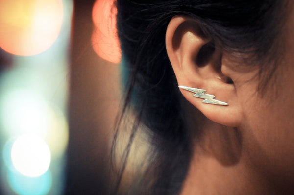 Lightning Bolt Ear Climbers