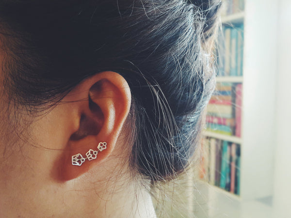 Three Cupcakes Ear Climbers