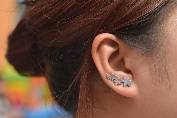 Flowers Ear Climbers
