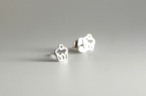 Cupcake Earring Studs