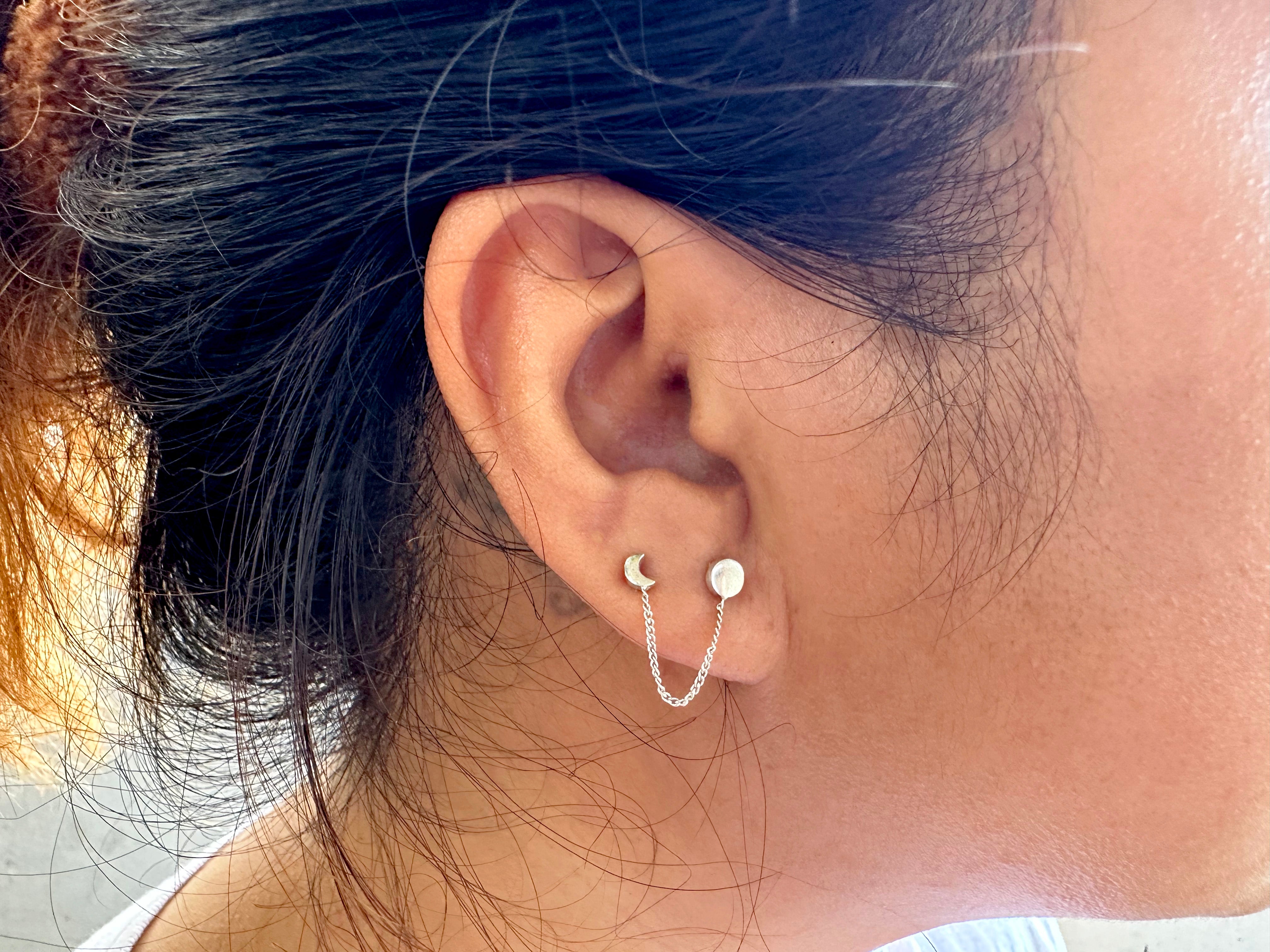 Double Chain Hoop Earrings – J&CO Jewellery