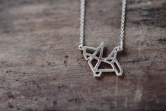 Small Dog Outline Necklace