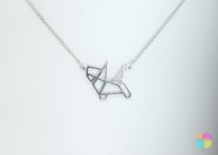 Small Dog Outline Necklace